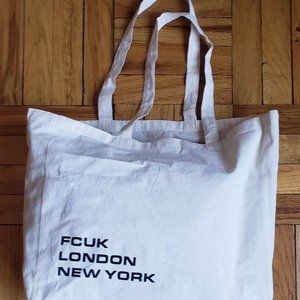 FCUK Canvas Tote Bag, Canvas Bags for Crafts, Shopping, Beach, Work